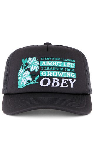 Obey Life Trucker Hat in Black. | Revolve Clothing (Global)