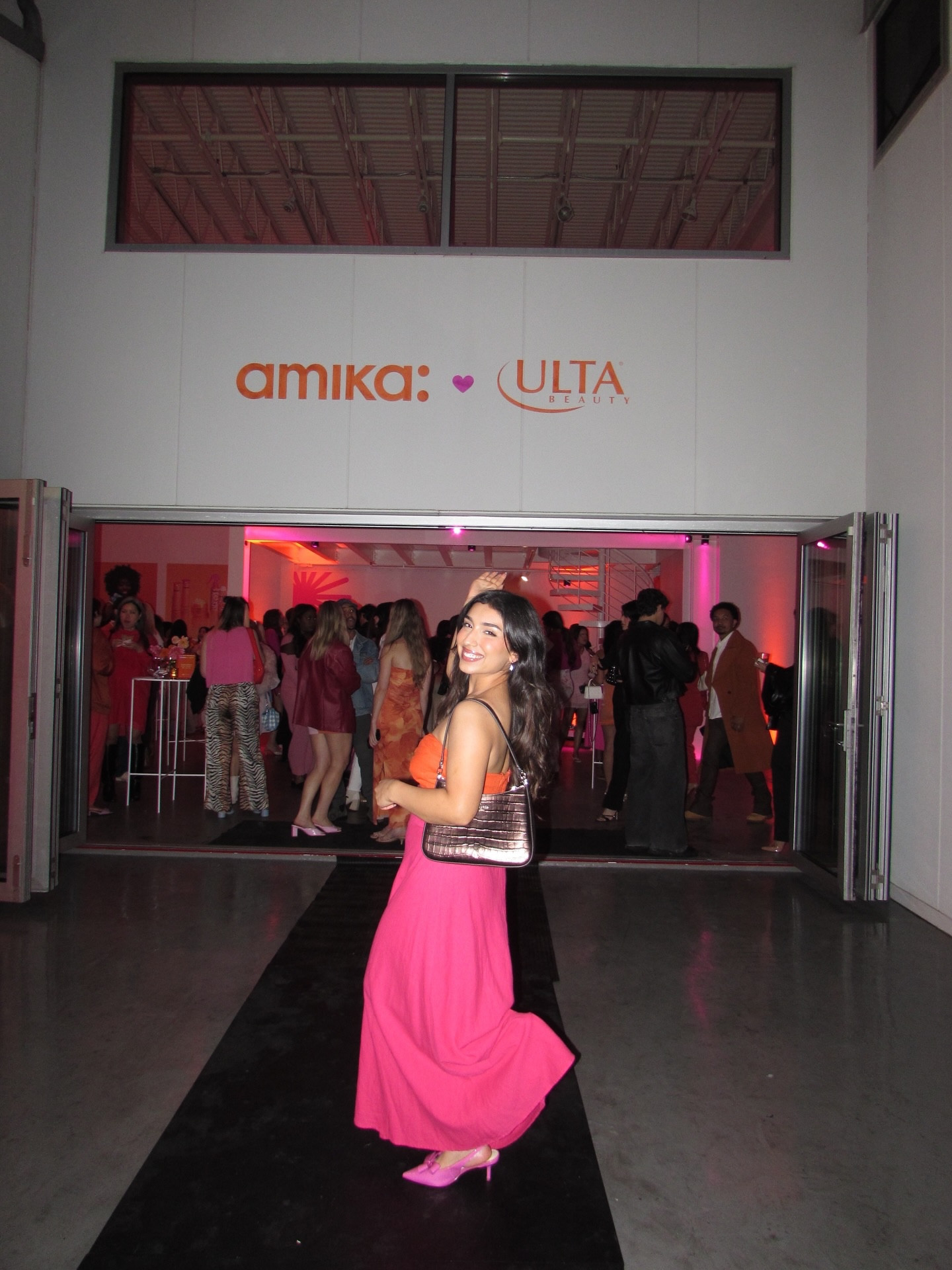 Amika is officially at Ulta!! 🧡💖 Celebrated with the sweetest team + the most talented creators!🥹✨ @amika @ultabeauty