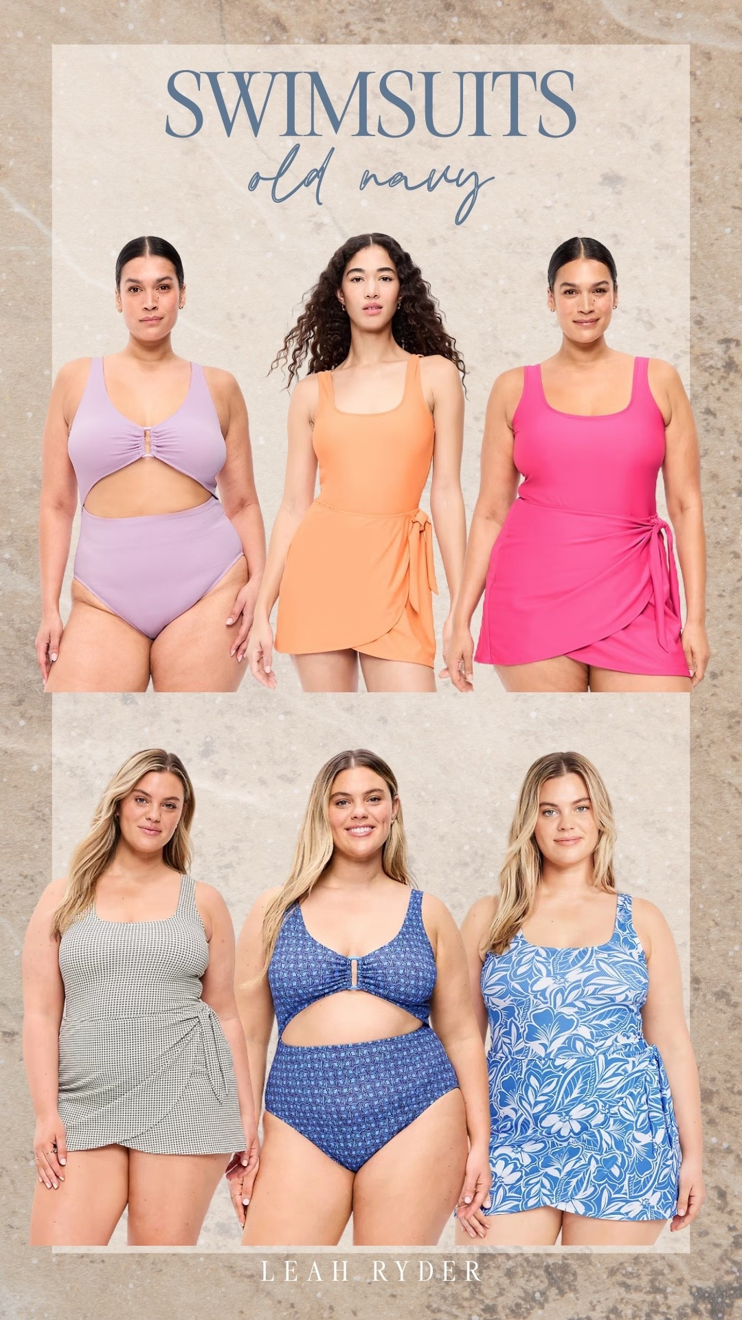These Old Navy swimsuits feature bright summer colors, flattering cutouts, and supportive silhouettes designed for comfortable swimwear style. From classic one-piece swimsuits to wrap-style swim dresses, these pieces offer both coverage and confidence at the pool or beach. Style these Old Navy swimsuits with a straw hat, sandals, and a woven tote for an easy vacation-ready look. Affordable swimwear like this makes it easy to refresh your summer wardrobe for beach days, pool parties, and warm-weather getaways.

#LTKSwim #LTKPlusSize