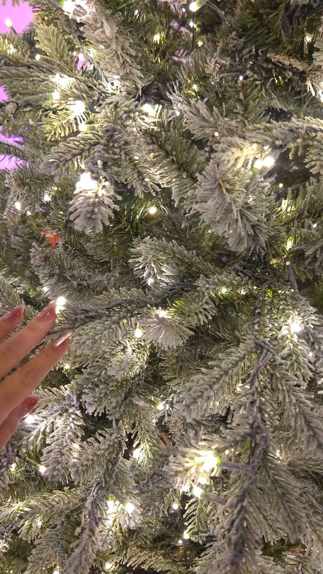 Close up of the Home Decorators viral Flocked 7.5ft Grand Duchess Christmas tree with the twinkle lights! 🎄✨

Christmas decor, holiday decor, Home Depot tree, holiday hosting ideas

#LTKSeasonal #LTKHoliday #LTKHome