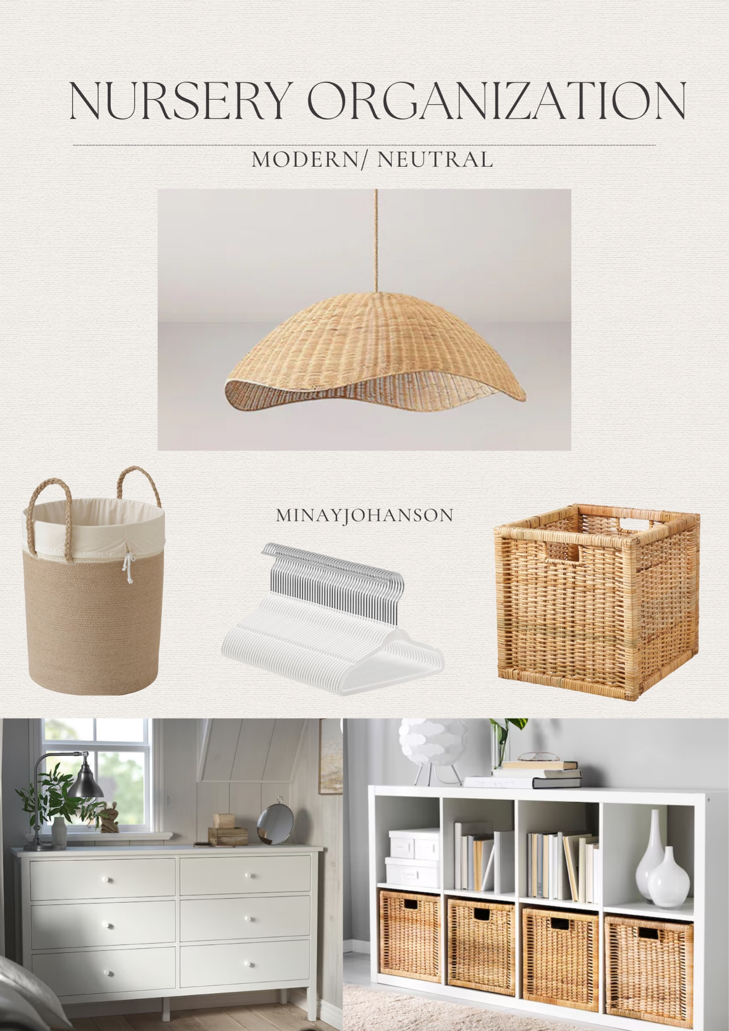 Baby Nursery Organization Must Haves☁️ 

Neutral nursery| modern decor | baby nursery| neutral decor| dresser| kid dresser| laundry basket| pendant light| hangers | ikea finds

#LTKHome #LTKKids #LTKBaby