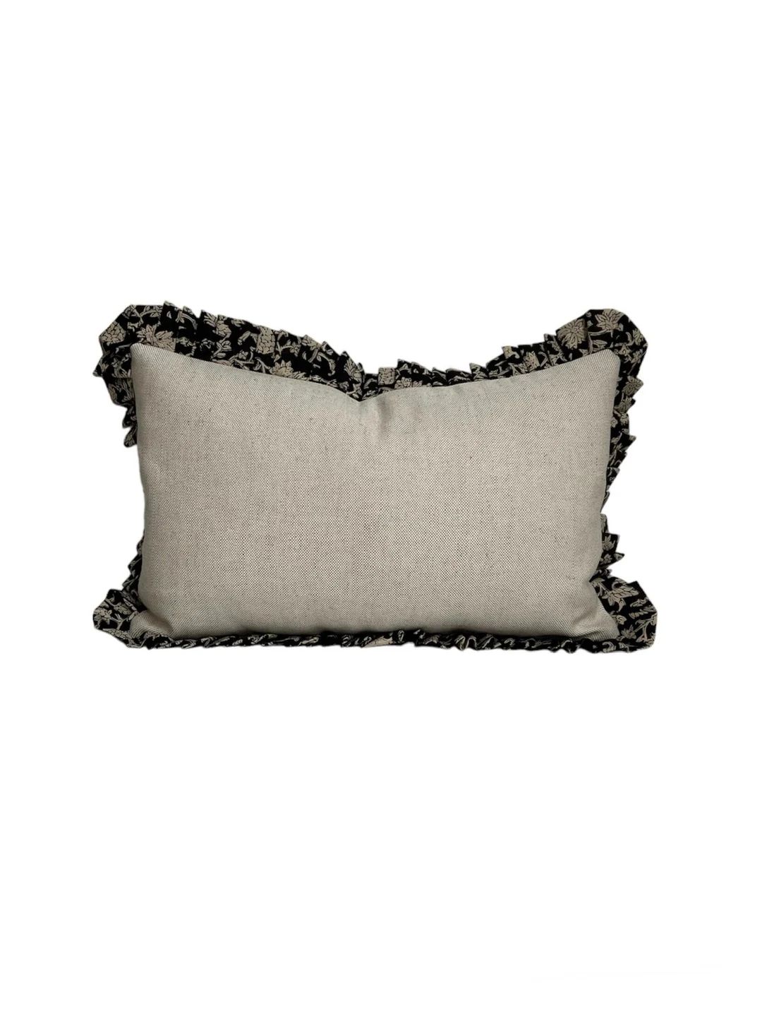 Lumbar Pillow With Fringe, Vintage, Boho Pillow, Neutral - Etsy Ireland | Etsy (EU)