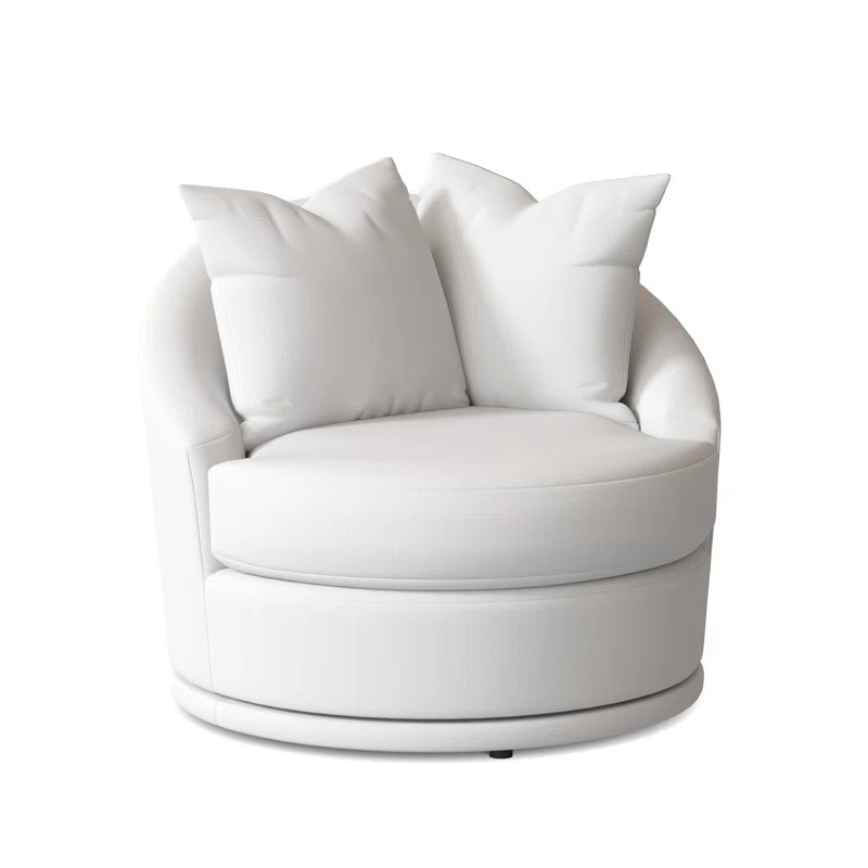 Hosking 37'' Wide Swivel Barrel Chair | Wayfair North America