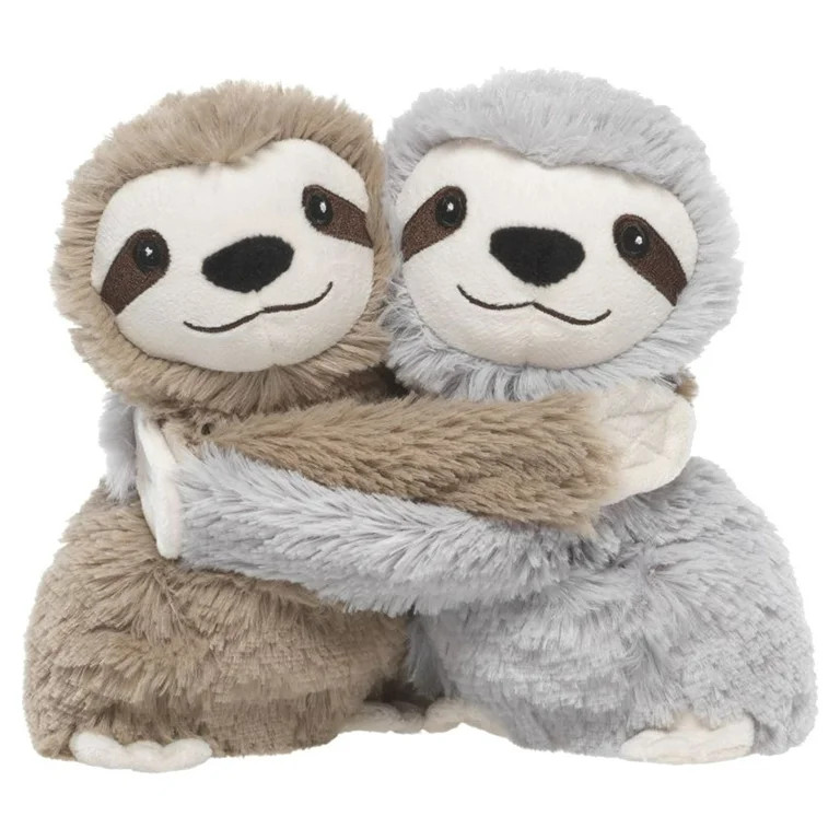 warmies Hugs Duo, Microwavable & Weighted Stuffed Animals, Sloth - Heated Stuffed Animal Plushie ... | Walmart (US)