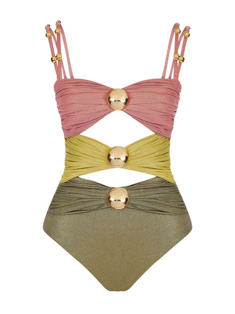Capella Lurex Swimsuit | Beach Flamingo
