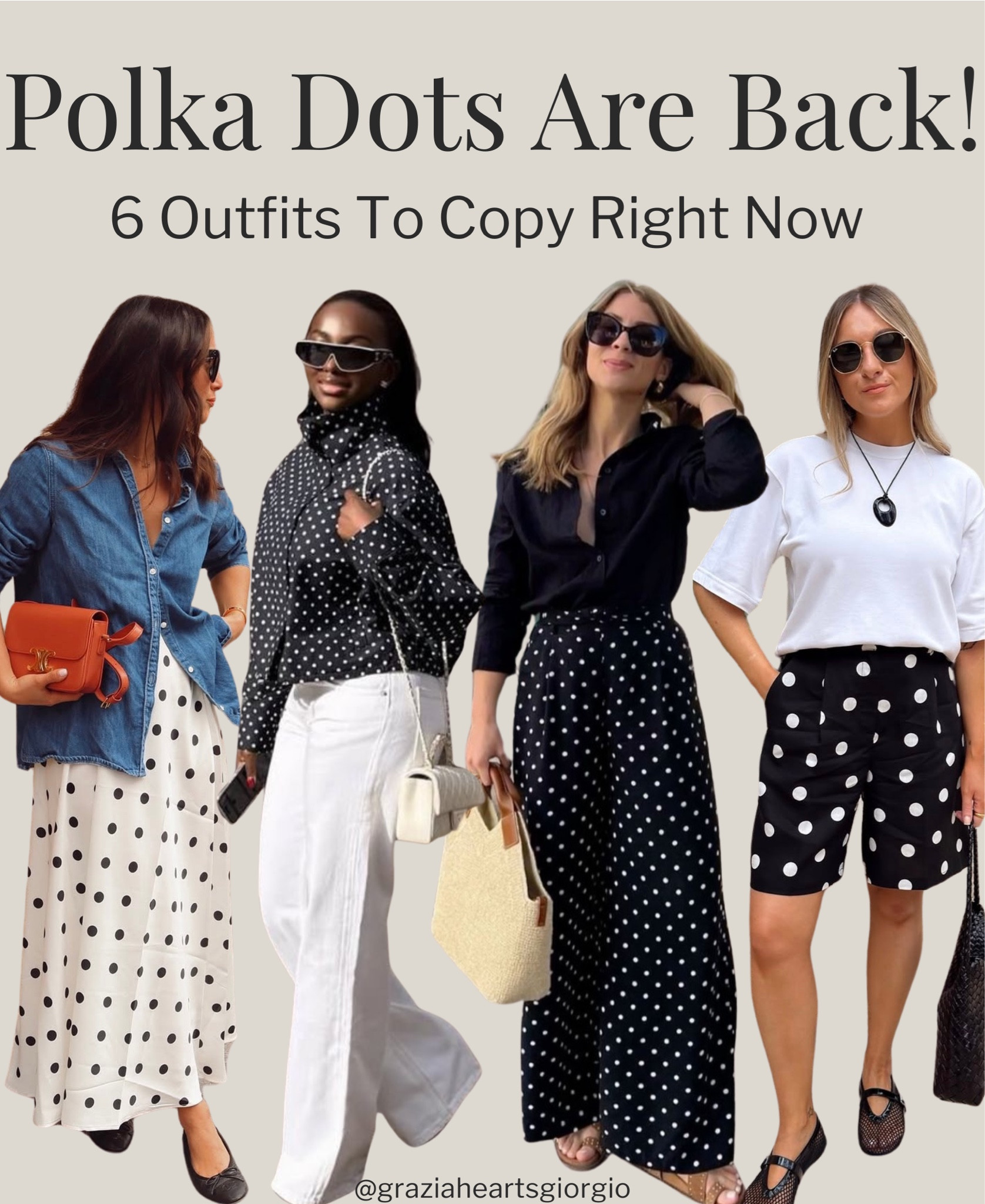 Did polka dots really ever leave though?? The are so fun and classic to me and here are 6 easy and chic ways to wear them right now! 
.
.
#polkadots 

#LTKSeasonal