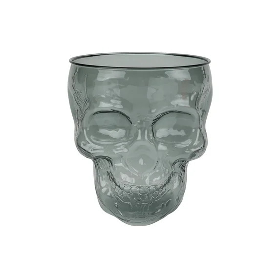 Way to Celebrate 4.5 Quart Acrylic Skull Bucket, Grey | Walmart (US)