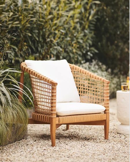 Kuna Accent Chair 🪑 ~ modern woven outdoor chair from Anthropologie Spring 2023 

#LTKhome #LTKFind #LTKSeasonal