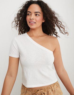 Aerie One Shoulder Baby T-Shirt | Aerie