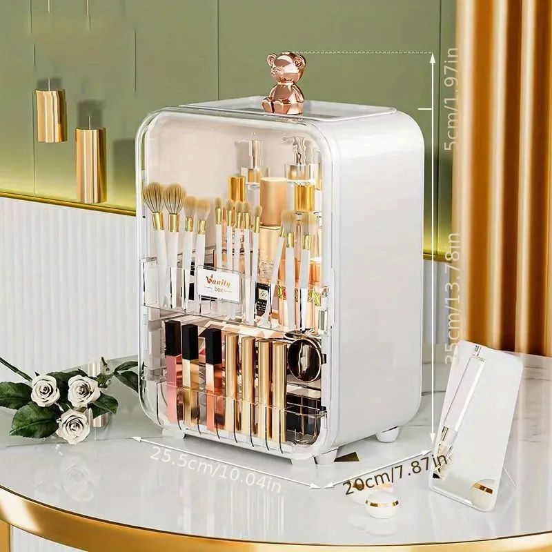 1pc Cosmetic Storage Box ,Light Luxury Style Dustproof Large Capacity Desktop Dress, Ing Table Ac... | Temu Affiliate Program