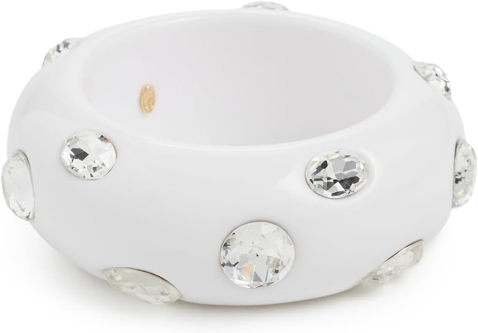 Kenneth Jay Lane Women's Crystal Stones Domed Bangle | Amazon (US)