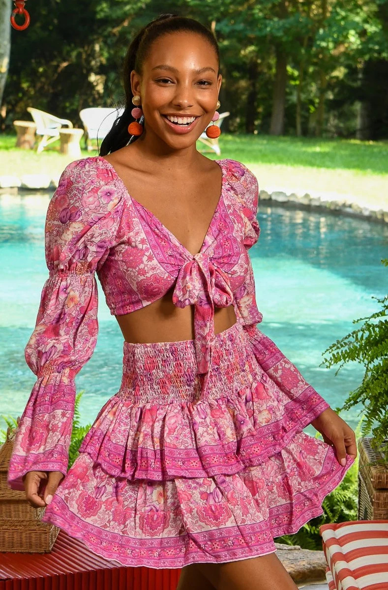 Emily Set Top / Bengal Rose | Walker&Wade