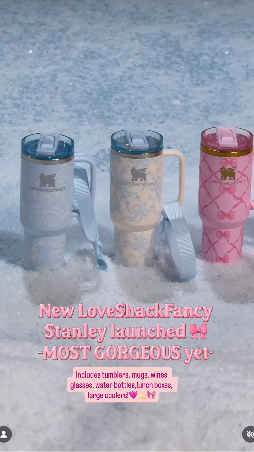 The most gorgeous love shack fancy Stanley collection just launched this collection is the most beautiful I have seen yet includes tumblers, wine, glasses, water bottles, coolers, lunchboxes, and more!!! perfect gifts for teachers, friends, daughters sisters, teenagers, teens, tweens

#LTKCyberWeek #LTKGiftGuide #LTKHoliday