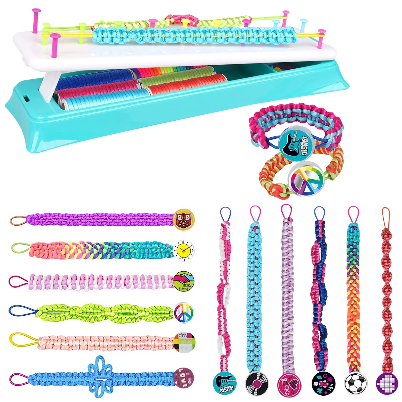 Friendship Bracelet Making Kit, Girls DIY Craft Kits Toys Cool Arts and Crafts Toys for Teen Girl... | Walmart (US)