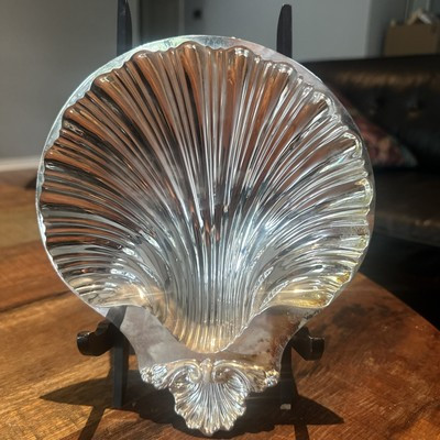 Vintage International Silver Co Shell Dish Silver Plated Footed Original Box | eBay US