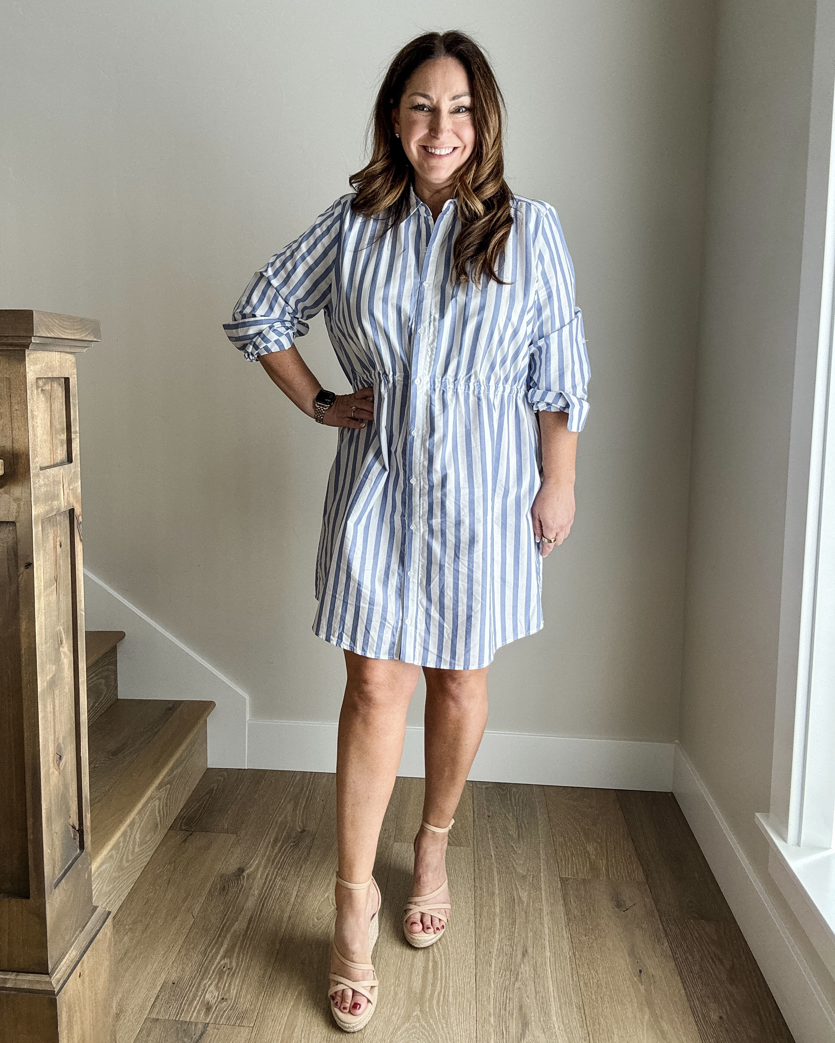 Spring shirt dress use code RYANNE10 for 10% off 
•wearing large tts 

#LTKOver40 #LTKSeasonal #LTKMidsize