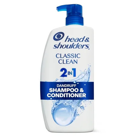 Head and Shoulders 2 in 1 Dandruff Shampoo and Conditioner Classic Clean 28.2 fl oz | Walmart (US)