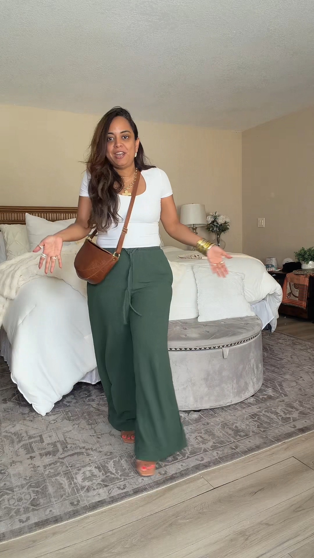 These linen pants are a midsize girl's dream.
Soft, breathable, and actually flattering, they sit comfortably on the waist without digging in or clinging to the lower belly. If you're over 30 and done with stiff "hard pants," this is the effortless upgrade your wardrobe needs.
Perfect for everyday wear, travel, errands, and vacation outfits when you want to feel put together without sacrificing comfort. These are the kind of linen pants you reach for all summer because they move with your body and still look polished. #linenpants #midsizefashion #softpants #cotton #linen

#LTKmomlife #LTKootd #LTKMidsize