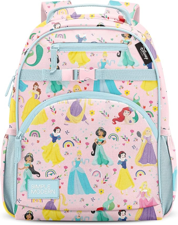 Simple Modern Large Disney Kids Backpack for School Girls and Boys | Princesses Elementary Backpa... | Amazon (US)