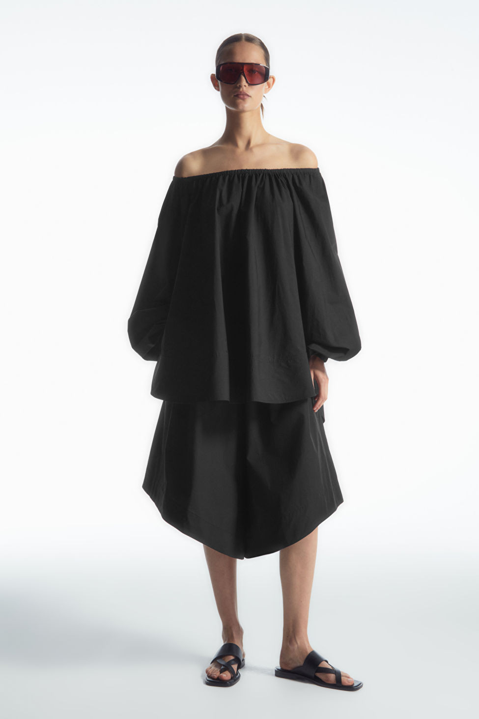 GATHERED WIDE-LEG SHORTS | COS UK