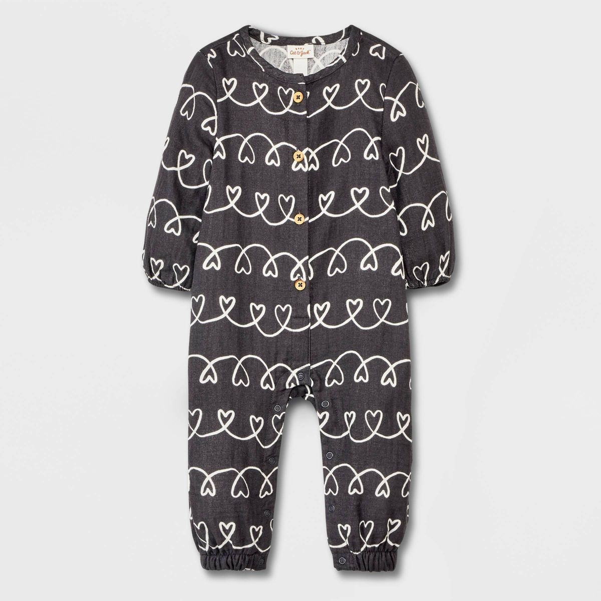 Baby Gauze Romper - Cat & Jack™ Gray | Target