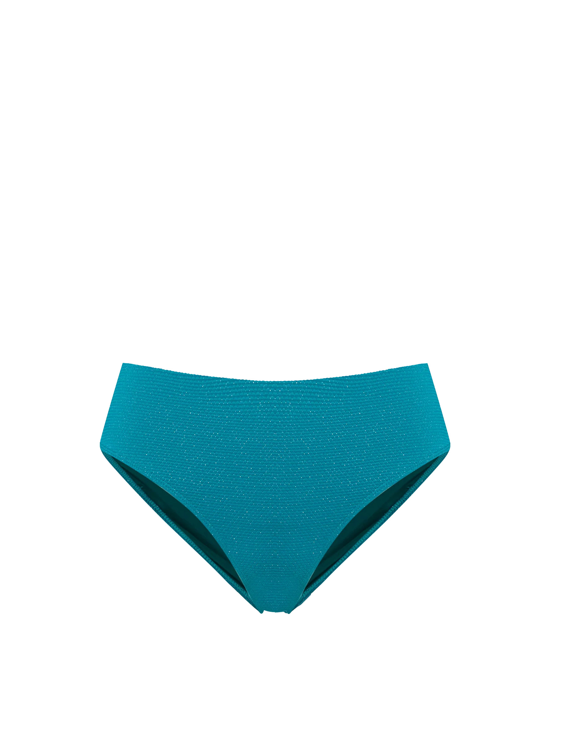 Classic Midrise Bottom In Jungle Green Metallic Pique | Change of Scenery
