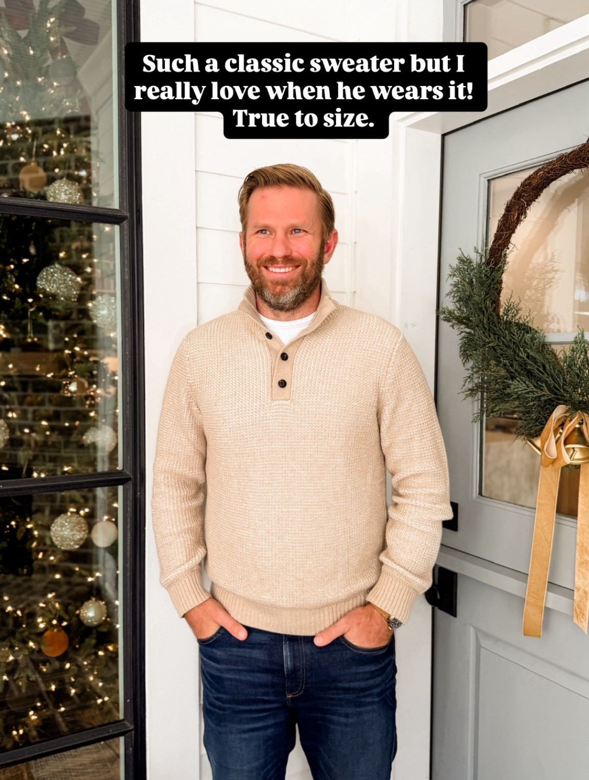 This men’s cream sweater is such a great staple! I love the collar! A great gift for him this Christmas!

Loverly Grey, gift ideas for him, men’s sweaters, men’s clothing, husband gift ideas, boyfriend gift ideas 

#LTKGiftGuide #LTKMens