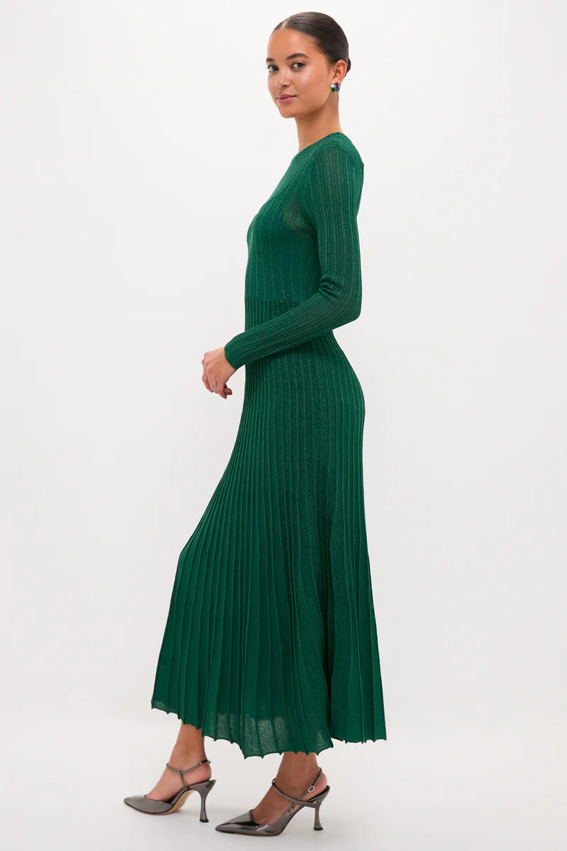 Green Shimmer Knit Cammie Maxi Dress | Tuckernuck (US)