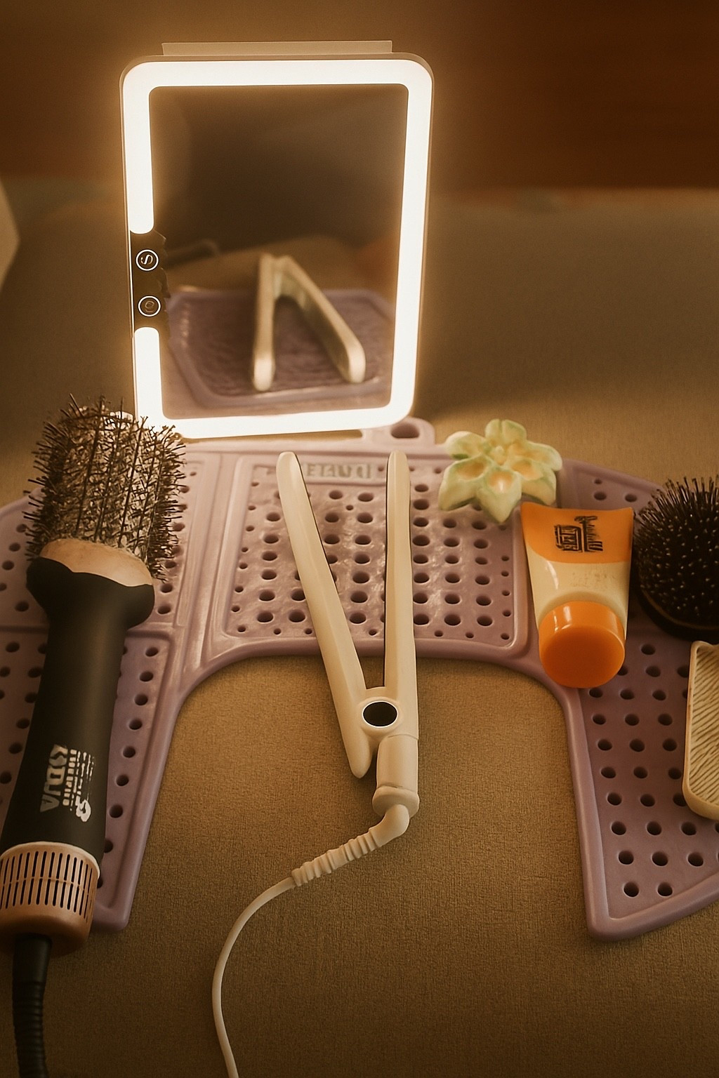 My GRWM set up! 

#grwm #beauty #amazon #home 

#LTKTravel #LTKBeauty #LTKHome