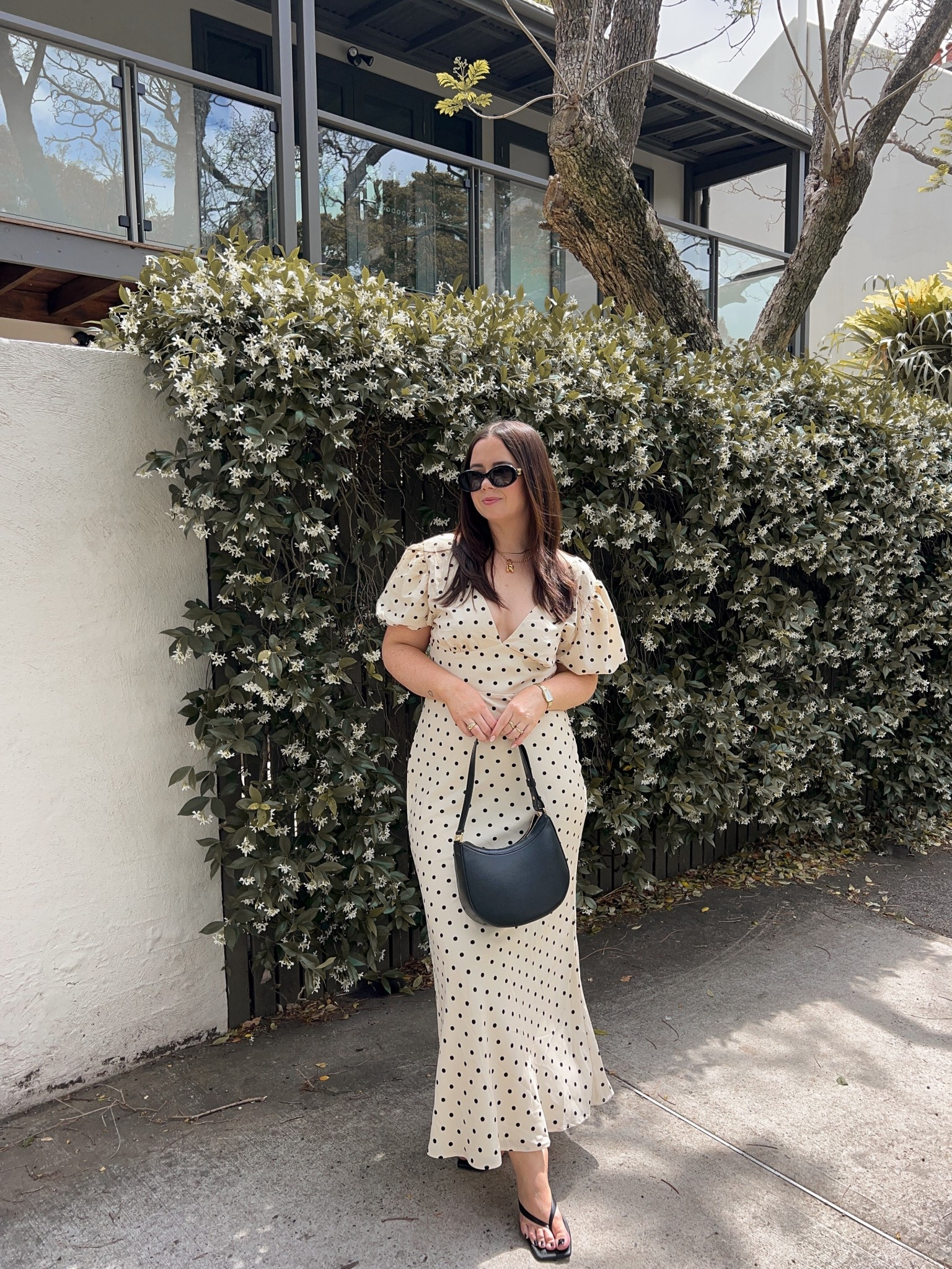 Showpo polka dot dress: size 14
Nelson Made heels
Atelier Auguste handbag
Celine sunglasses 

#LTKspring #LTKmidsize #LTKaustralia