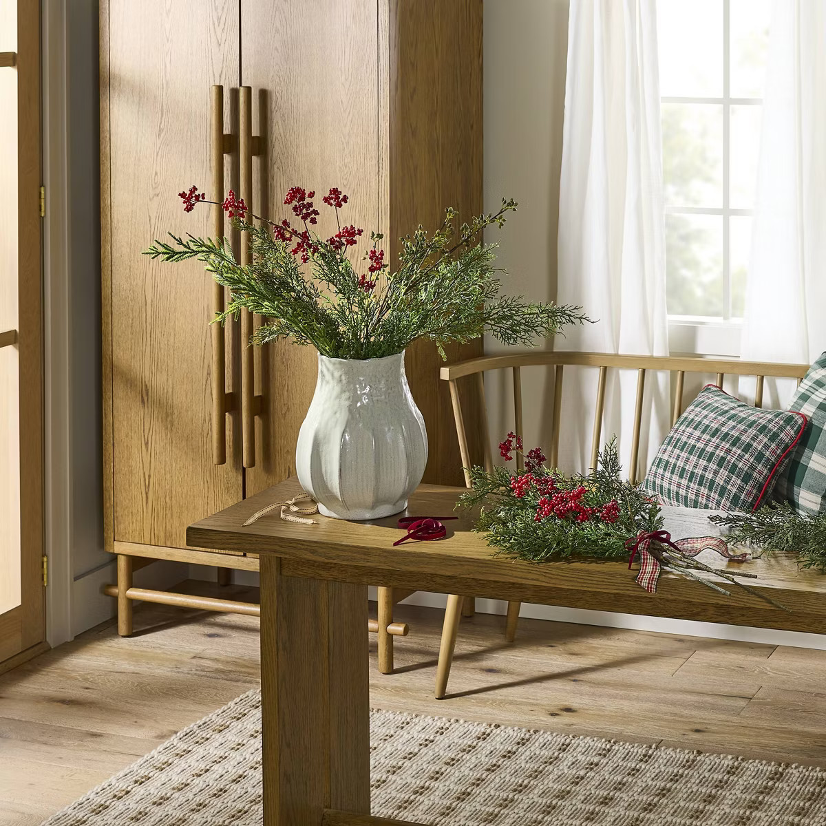 28" Cypress and Berry Artificial Bundle - Hearth & Hand™ with Magnolia | Target