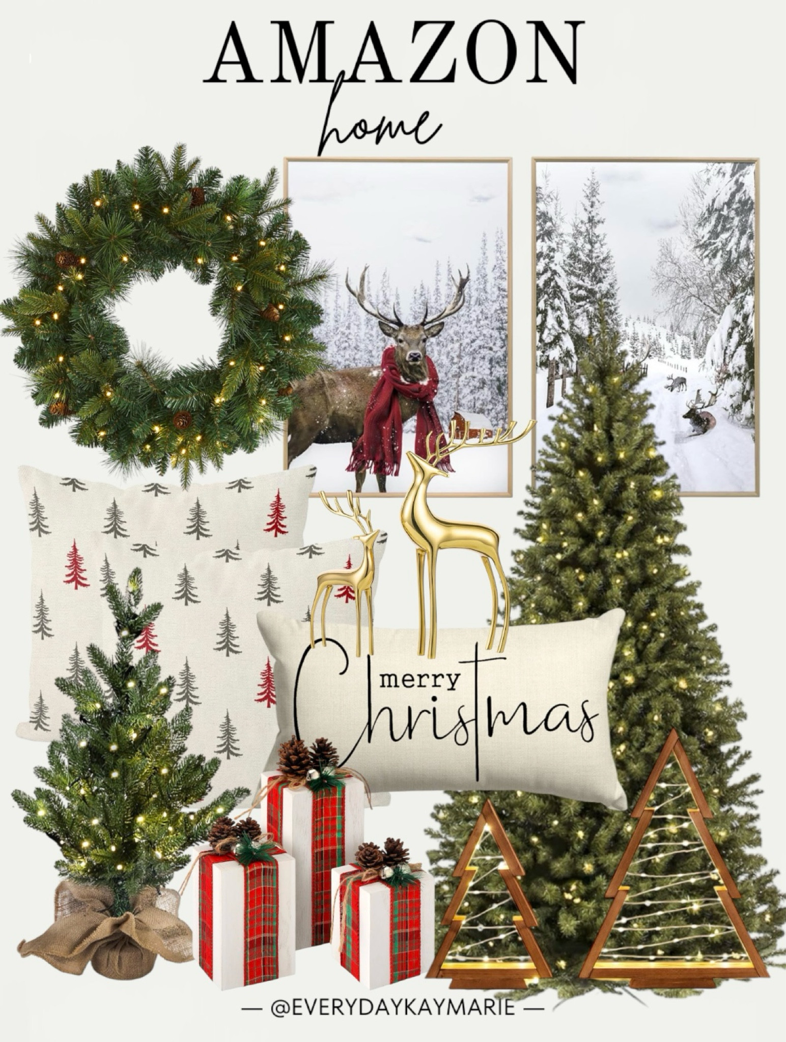 Christmas decor and finds on Amazon 🎄🦌

Lit wreath, metallic reindeer, 2 foot  tall lit tree, Christmas tree, throw pillows, Christmas accent pillows, Christmas wall decor, table decor

#LTKHome #LTKHoliday #LTKSeasonal