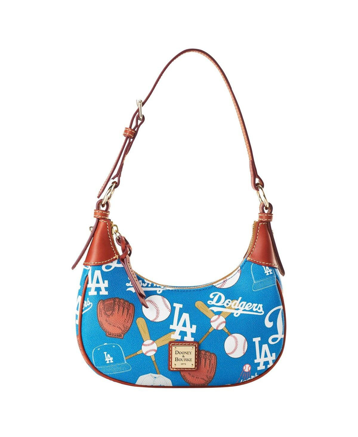 Dooney & Bourke Los Angeles Dodgers Luca Leather Hobo Purse - Blue | Macy's