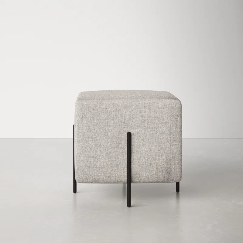 Chandler 100% Polyester Square Standard Ottoman | Wayfair North America