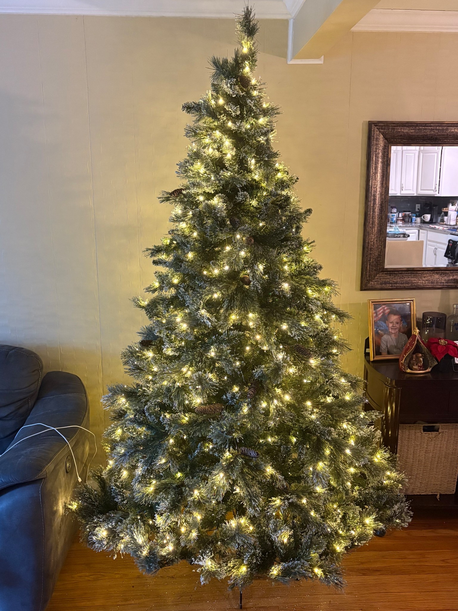 She’s up!!! 🎄
Christmas Tree linked for ya!! 
7.5 ft tall

#LTKHome #LTKSeasonal #LTKHoliday