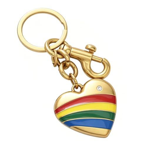 NCGINK Heart Bag Charms for Handbags - Rainbow Purse Charm & Cute Keychain Charms, Perfect Purse Accessory Gift for Women - Rainbow Heart | Amazon (US)