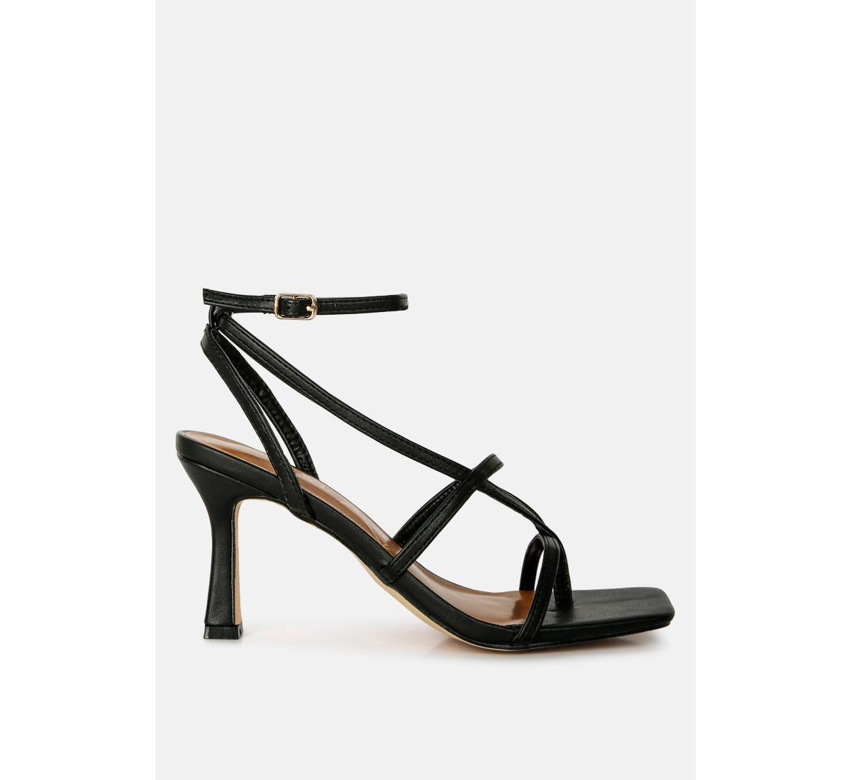 Womens Stalker Strappy Ankle Strap Sandals - Black | Macy's