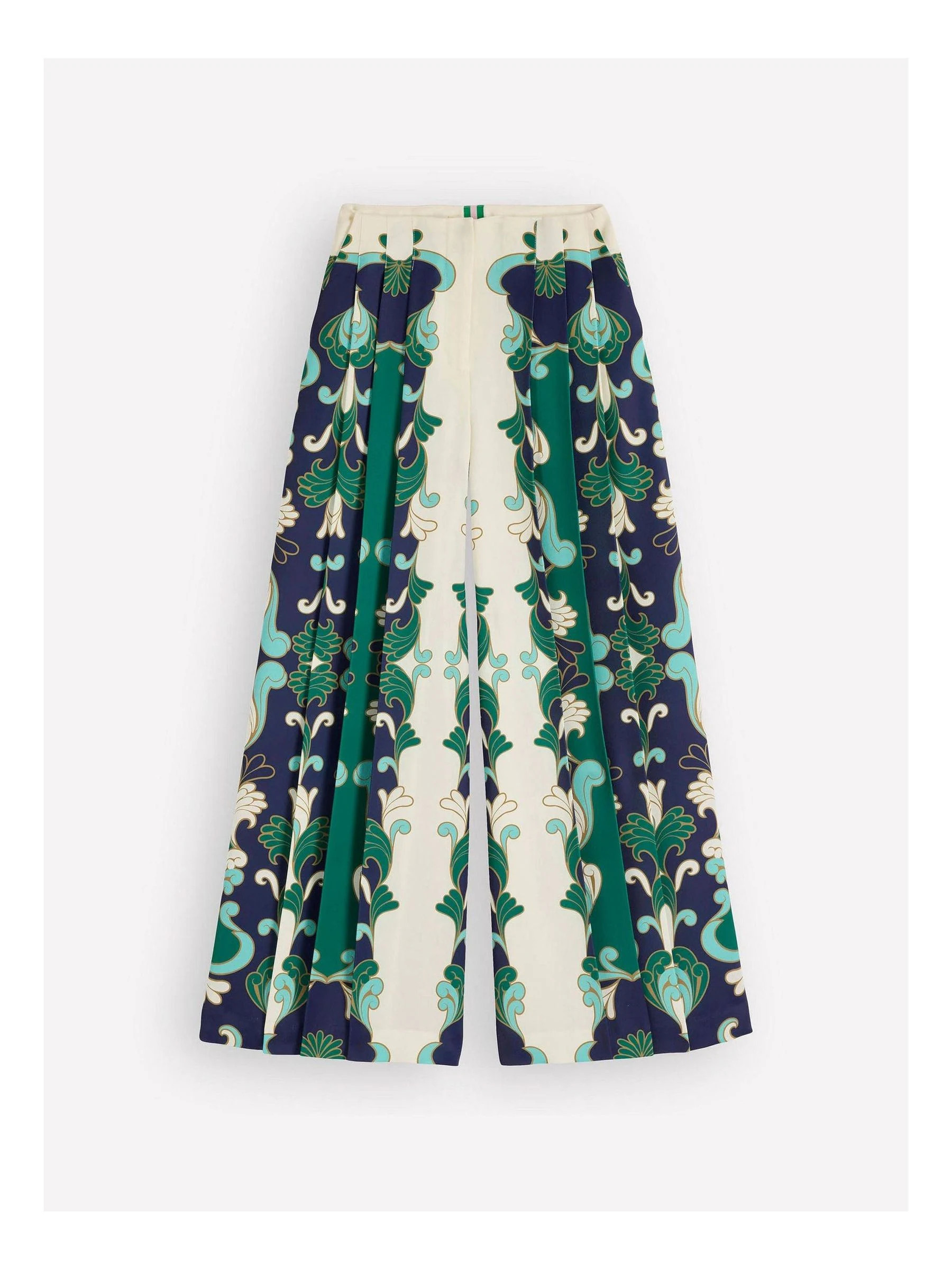 Boden Boden Cream Regent Wide Leg Trousers | Next US