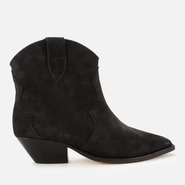 Isabel Marant Women's Dewina Suede Western Boots - Faded Black | Coggles (Global)