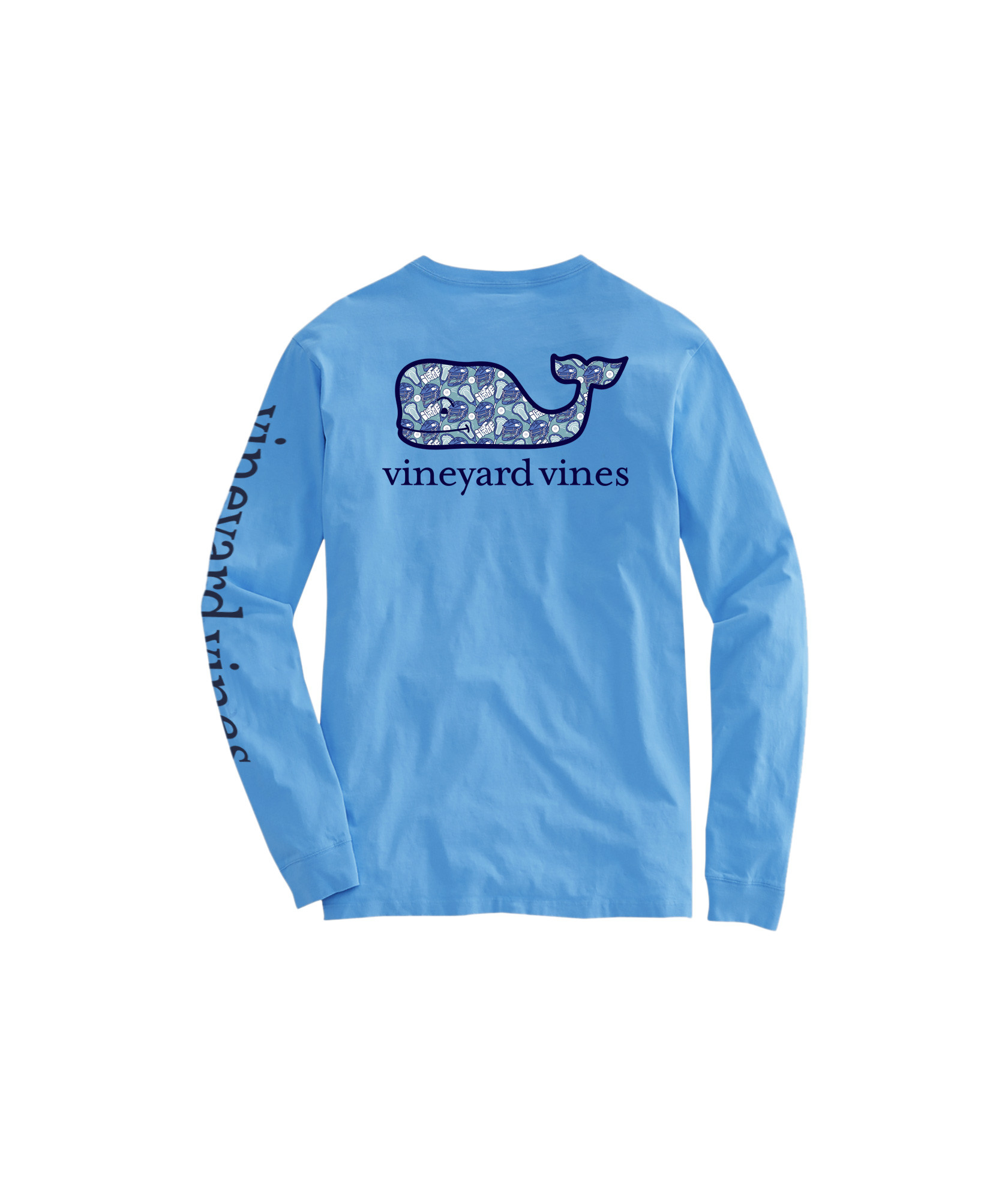 OUTLET Kids' Tossed Lacrosse Whale Long-Sleeve Pocket Tee | vineyard vines