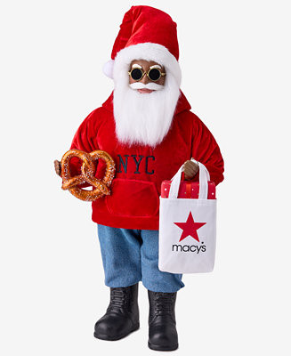 Holiday Lane Heritage African American NYC Hoodie Santa, Macy's Exclusive  - Macy's | Macy's