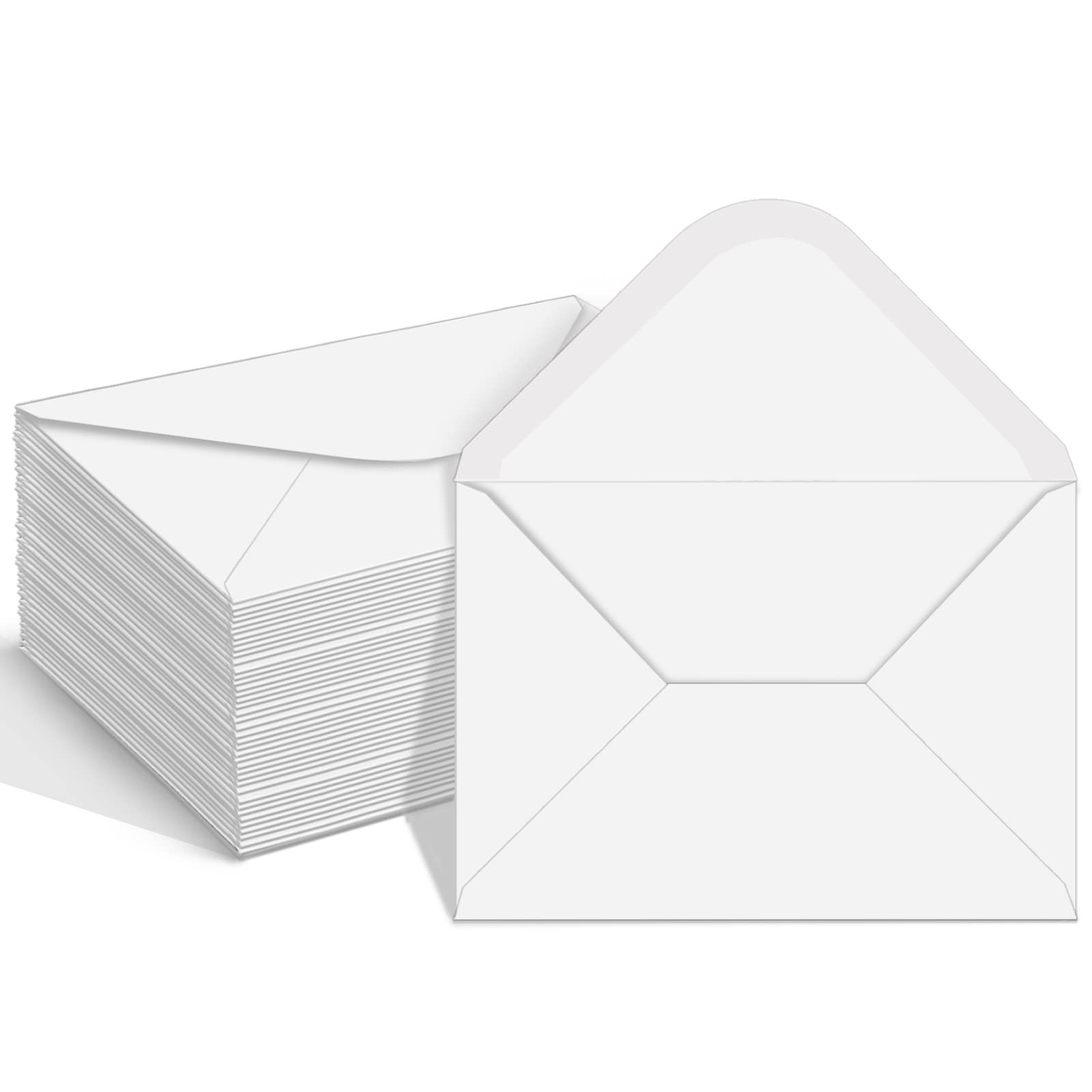 100 Pack 4x6 Envelopes for Invitations, White Envelopes, Card Envelope, Used for Graduation, Wedd... | Amazon (US)