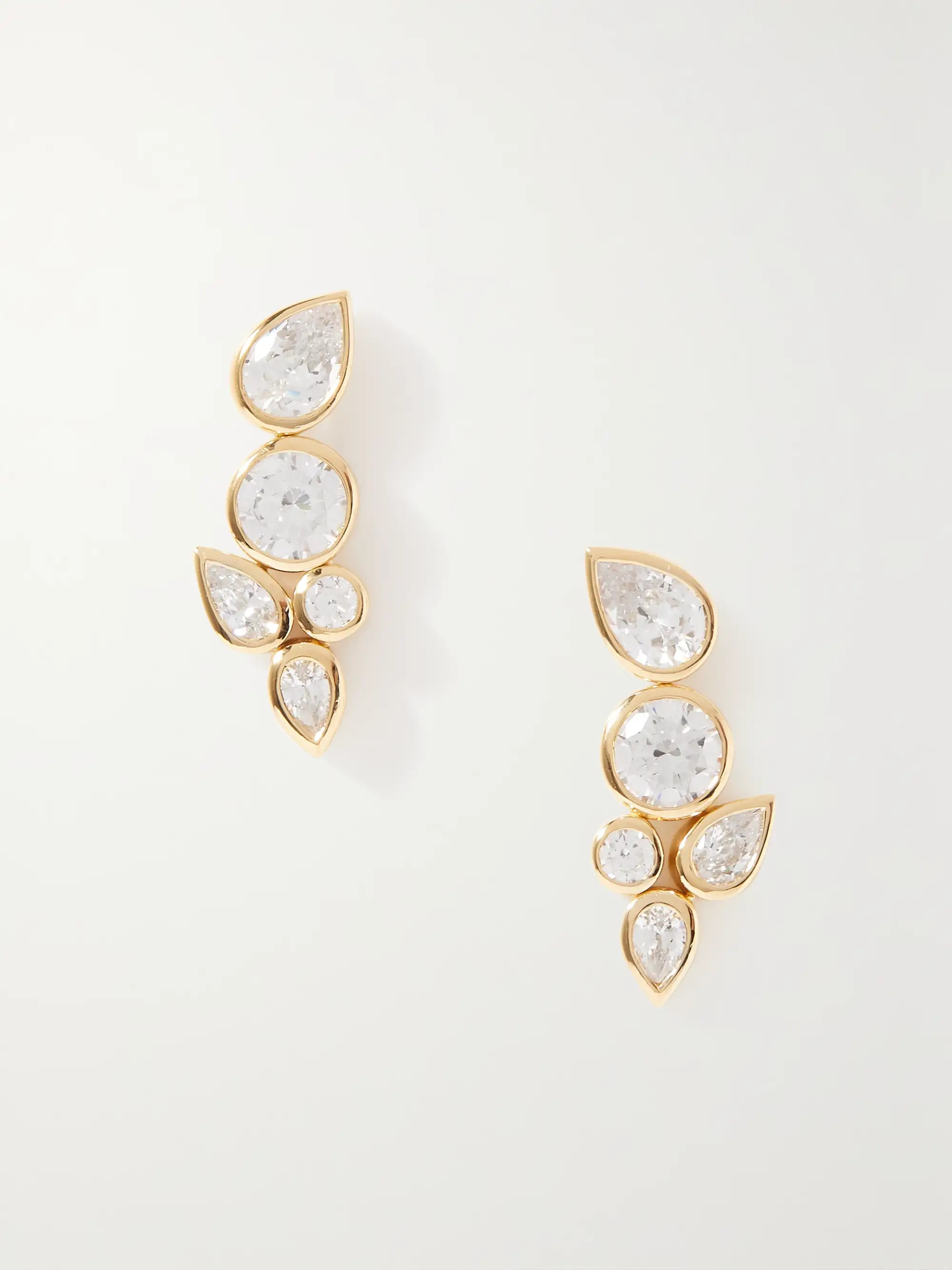 COMPLETEDWORKSNo Rush gold-plated cubic zirconia earrings | NET-A-PORTER (US)