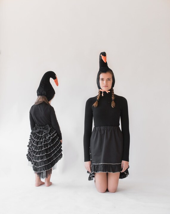 Black Swan Hat Costume for Woman an Girls Mother and Daughter - Etsy | Etsy (US)