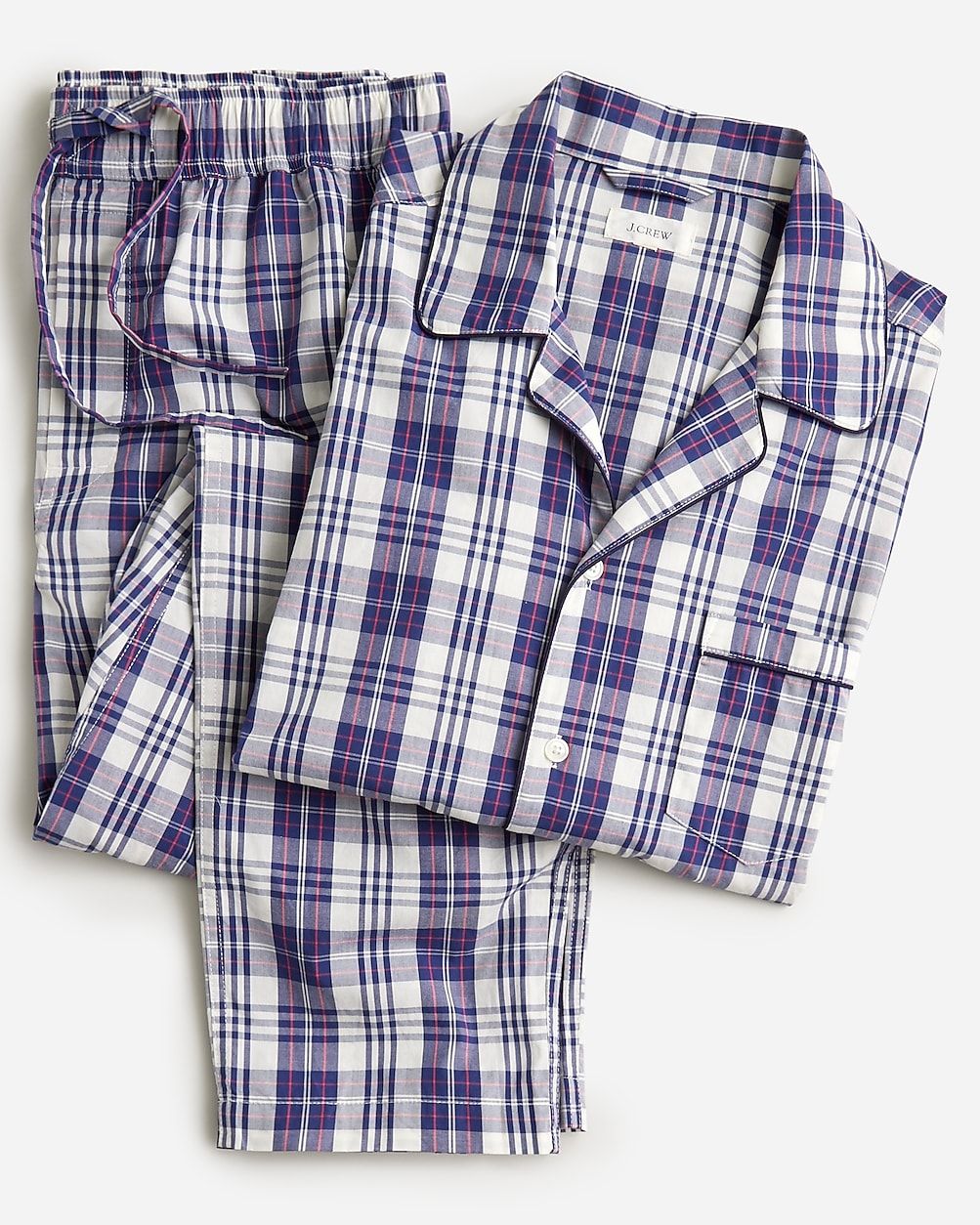 Pajama set in cotton poplin | J.Crew US