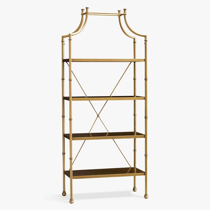 Maison Bookshelf, Gold, In-Home | Pottery Barn Teen