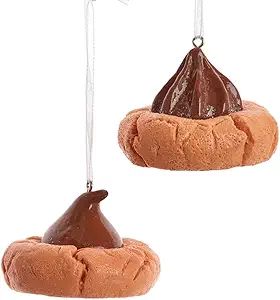 The Bridge Collection 2.4" Thumbprint Cookie Ornaments - Set of 2 - Home for The Holidays - Chris... | Amazon (US)