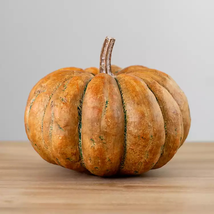 Orange Realistic Pumpkin Statue, 8.4 in. | Kirkland's Home