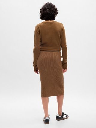 CashSoft Rib Midi Sweater Skirt | Gap (US)