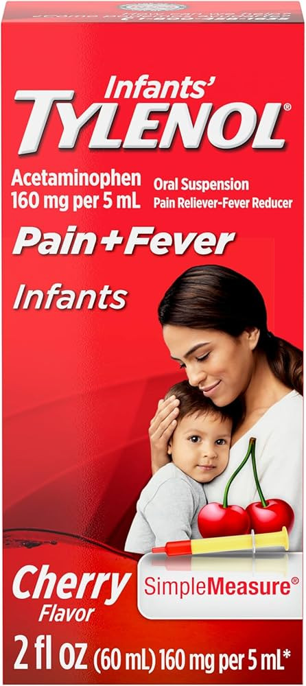 Tylenol Infants Liquid Pain Relief & Fever Medicine, Oral Suspension, Acetaminophen for Sore Thro... | Amazon (US)